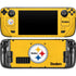 NFL Pittsburgh Steelers - Alternate Distressed Steam Deck Handheld Gaming Computer Skin
